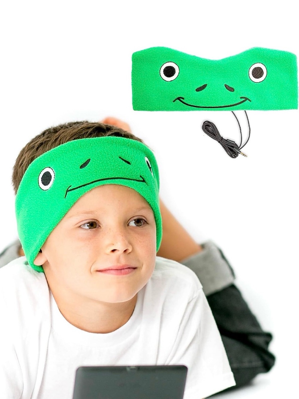 CozyPhones Headband Earphones Frog NWT Sensory Friendly 90dB Volume Limit Green